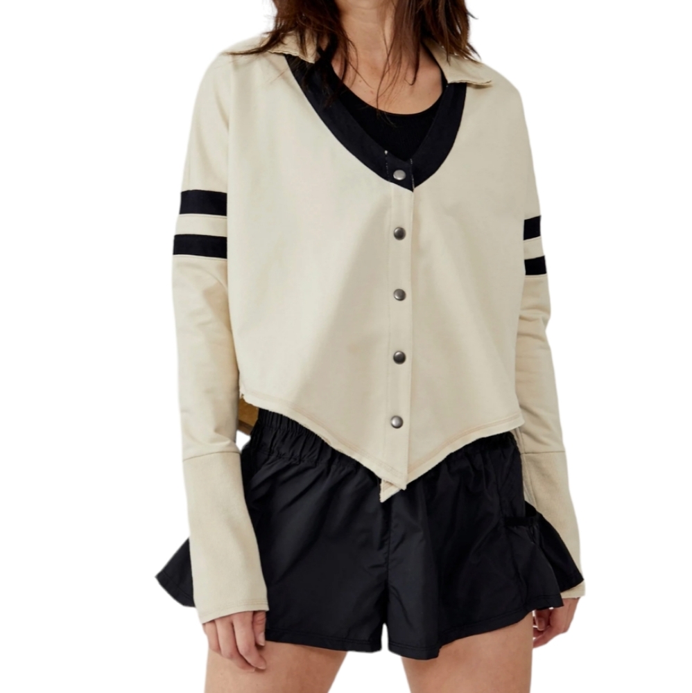 Free People Movement Quin Layer Ivory in Moonlight Combo